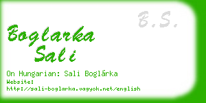 boglarka sali business card